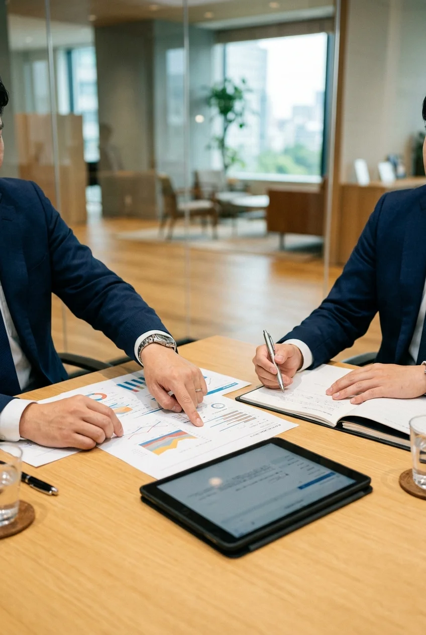 オフィスでのコンサルティング風景