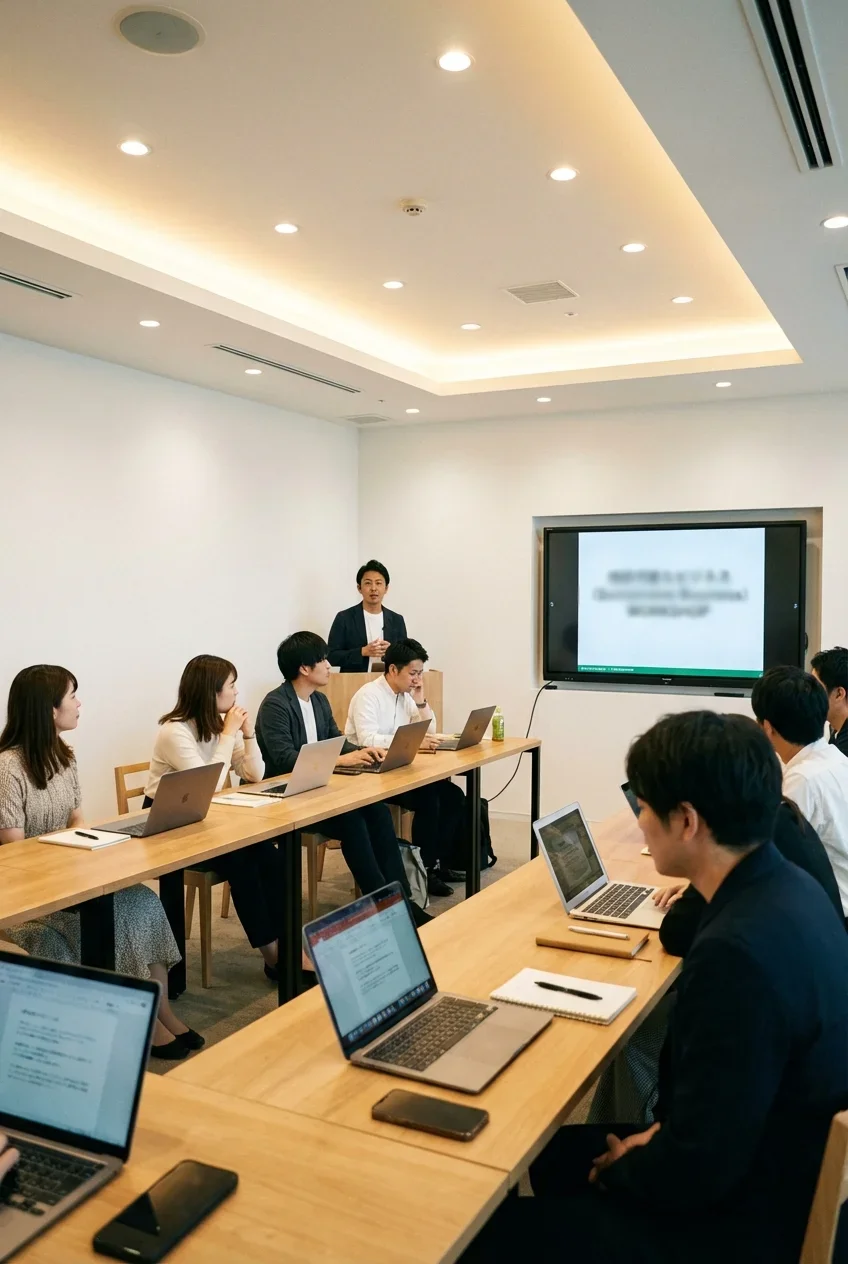 企業セミナーの研修風景